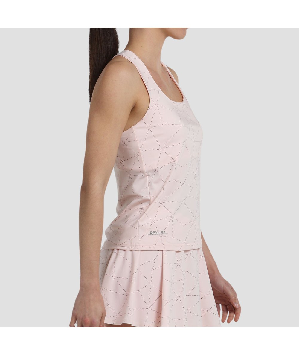 Débardeur de padel femme Estas Rose Pastel | Bullpadel