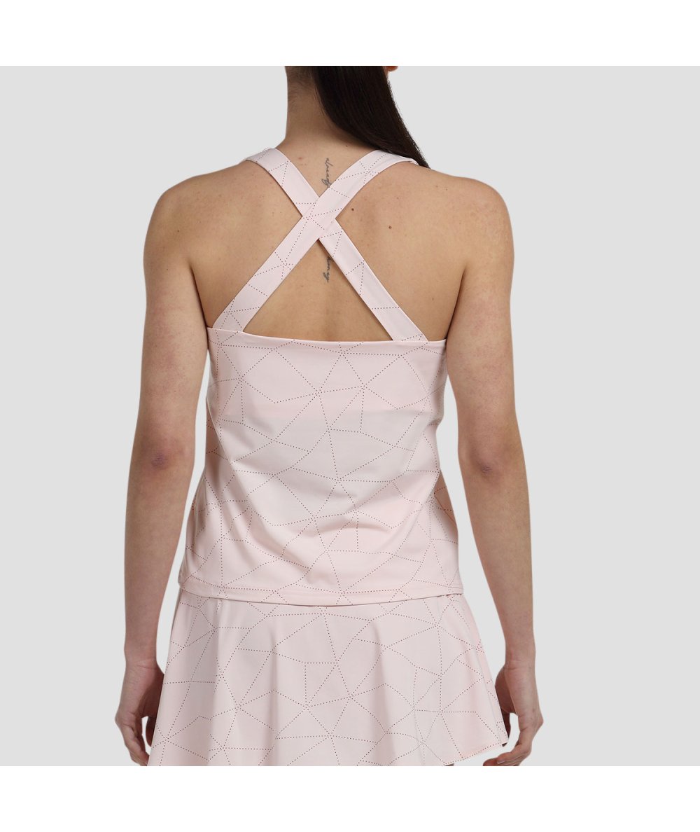 Débardeur de padel femme Estas Rose Pastel | Bullpadel