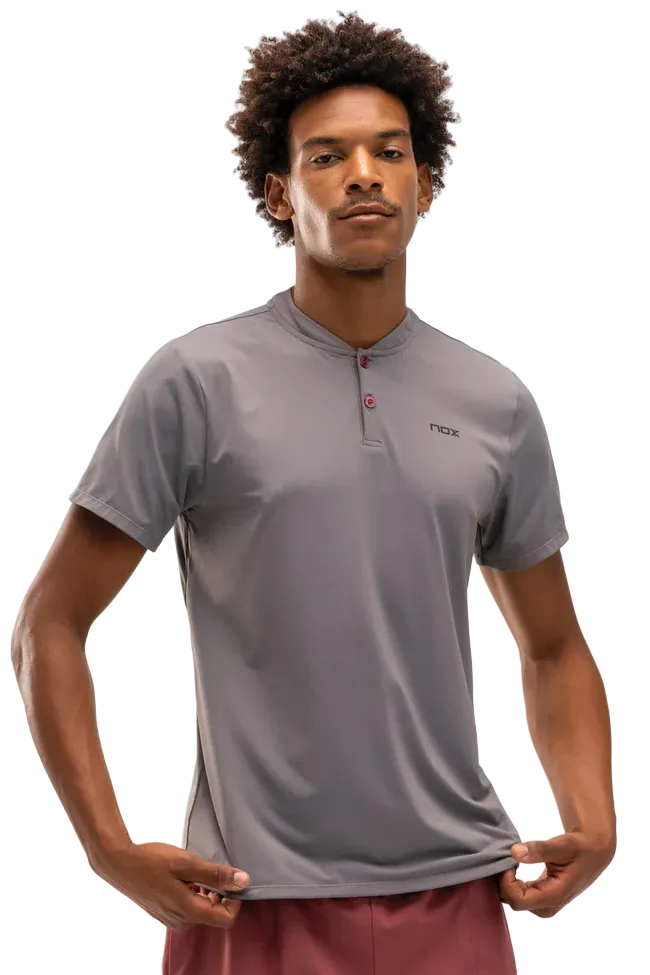 POLO DE SPORT DE PADEL NOX – HOMME PRO – GRIS